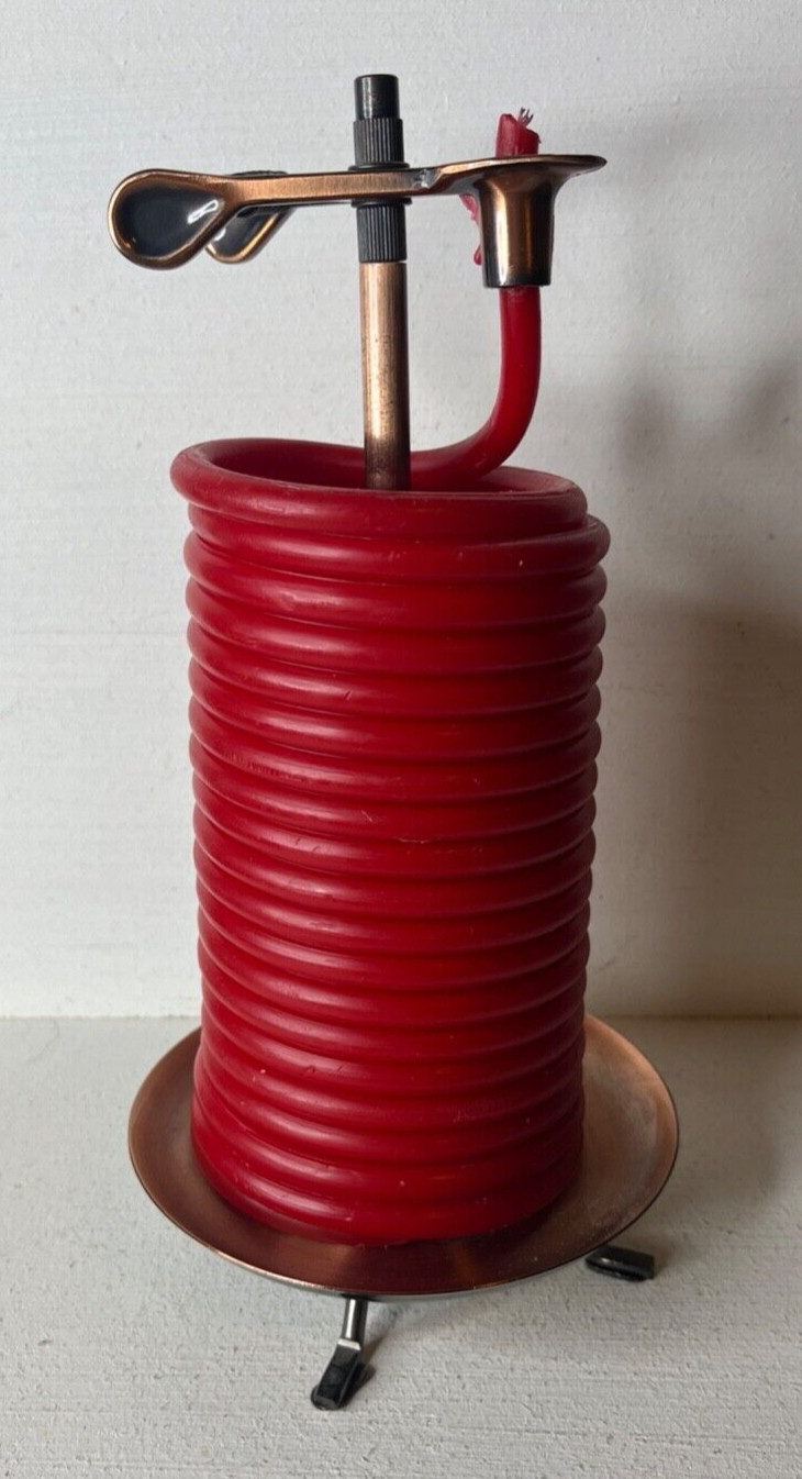 Candle by the Hour 80-Hour Red Candle Natural Beeswax w/ Cotton Wick