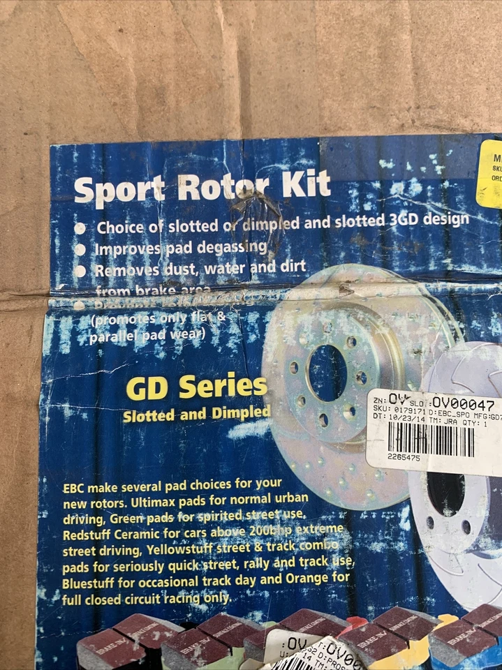 EBC GD7179 Sport Slotted & Dimpled Rear Brake Rotors for 2004-2011 Ford F-150 - Image 4 of 4