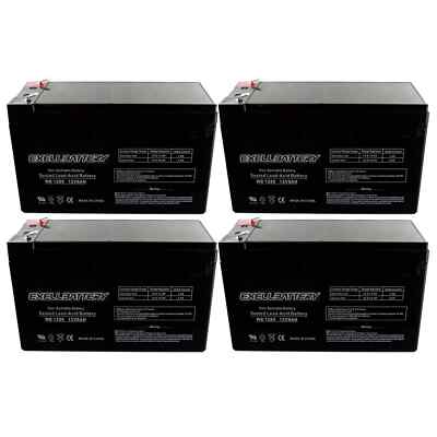12V 8AH SLA Battery for Razor e200 / e200s / e225 / e300 / e300s / e325 - 4PK