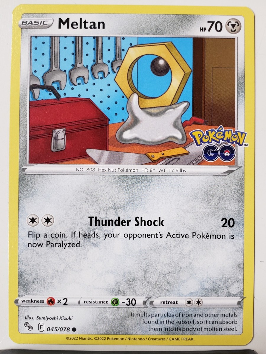 Meltan 045/078 NM / M - Pokemon Go TCG Pokemon Card - Sumiyoshi Kizuki Art