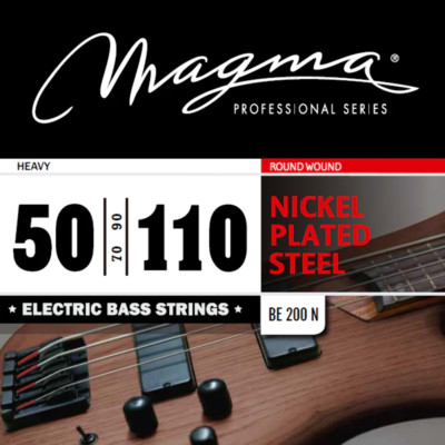 Magma Electric Bass 4 Strings Heavy - Nickel Plated Steel - LS 34'' Set 050 - 110