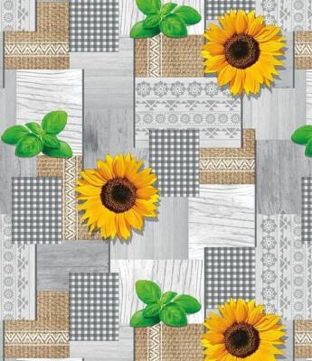 Tischdecke Meterware Wachstuch Wachstischdecke abwaschbar Sonnenblumen C130-1