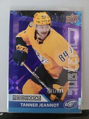 Tanner Jeannot Sub Zero Rookies #SZ-53 /999 - Upper Deck Ice 2021-22