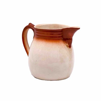 Antique Stützel & Sachs Aalen Milk Jug Ceramic, Handgefertigt 5 1/8in Height