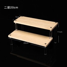 Wood Display Clear Acrylic Soild Shelfs Stand for Amiibo Funko POP Figures Trend