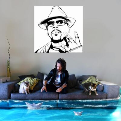 V2840 Nate Dogg Portraitper G-Funk Hip-Hop West Coast Decor WALL