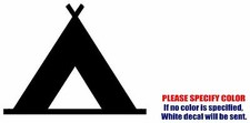 CAMPING ICON Graphic Die Cut decal sticker Car Truck Boat Window Bumper Wall 7"