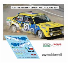 DECALS 1:43 FIAT 131 ABARTH DIANA RALLY LEGEND 2011