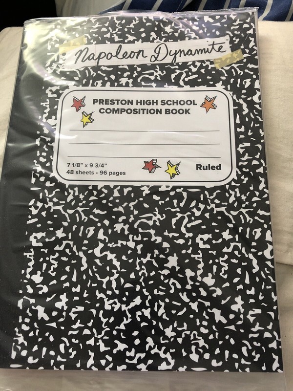 LootCrate Exclusive Napoleon Dynamite Preston High School Composition Book