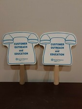 2 NEW YORK TELEPHONE NYNEX CUSTOMER OUTREACH AND EDUCATION HAND FANS