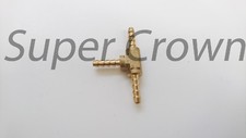 Machined Brass 3 Way T Piece Joiner Fuel Hose Tee Connector Air Water Gas Oil