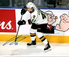 ANTONIO STRANGES DALLAS STARS LONDON KNIGHTS  8X10 AUTOGRAPHED SIGNED PHOTO COA