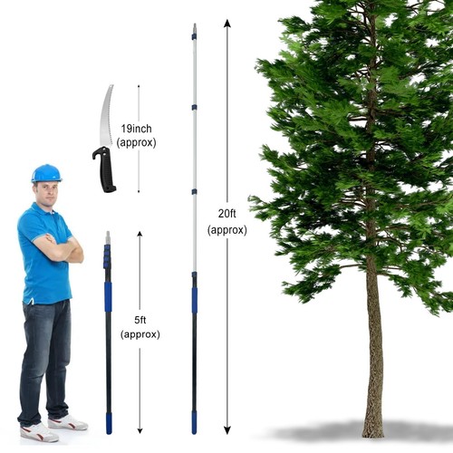 26FT Reach Pole Saws for Tree Trimming with 5-20FT Telescoping Extension Pole... - Bild 2 von 9