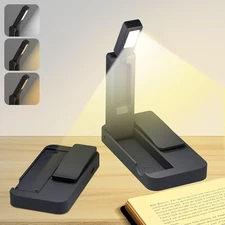 Rechargeable Book Light for Reading in Bed,Foldable & Portable Clip-On Mini Read