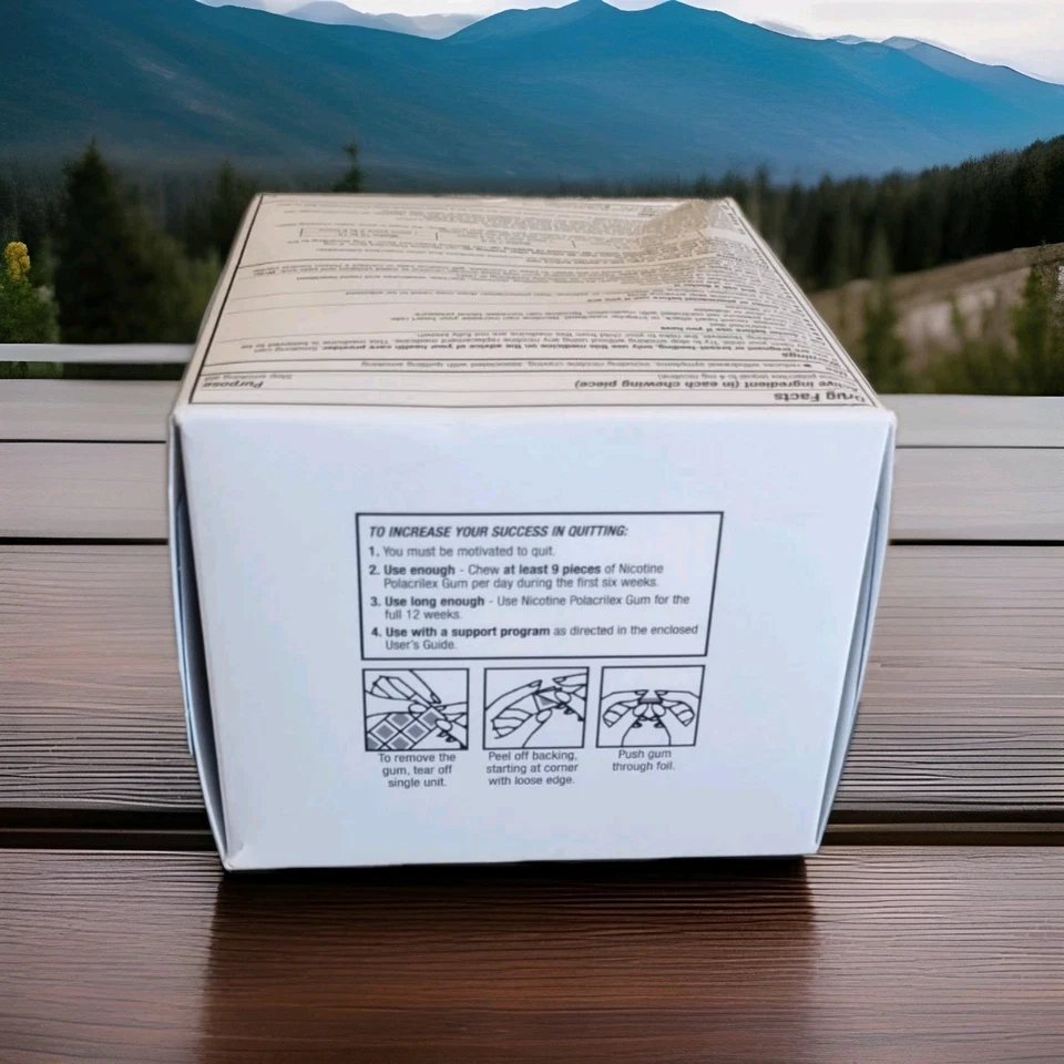 Equate Coated Nicotine Polacrilex Gum 4mg Cool Mint 200 Piec 06/27 Anti Smoking - Image 4 of 4