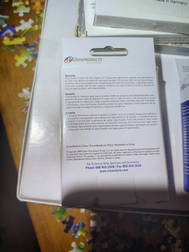 2x Dataproducts R3027 Ribbon - Universal Calculator Spool C Wind Black/Red Nylon - Image 3 of 4