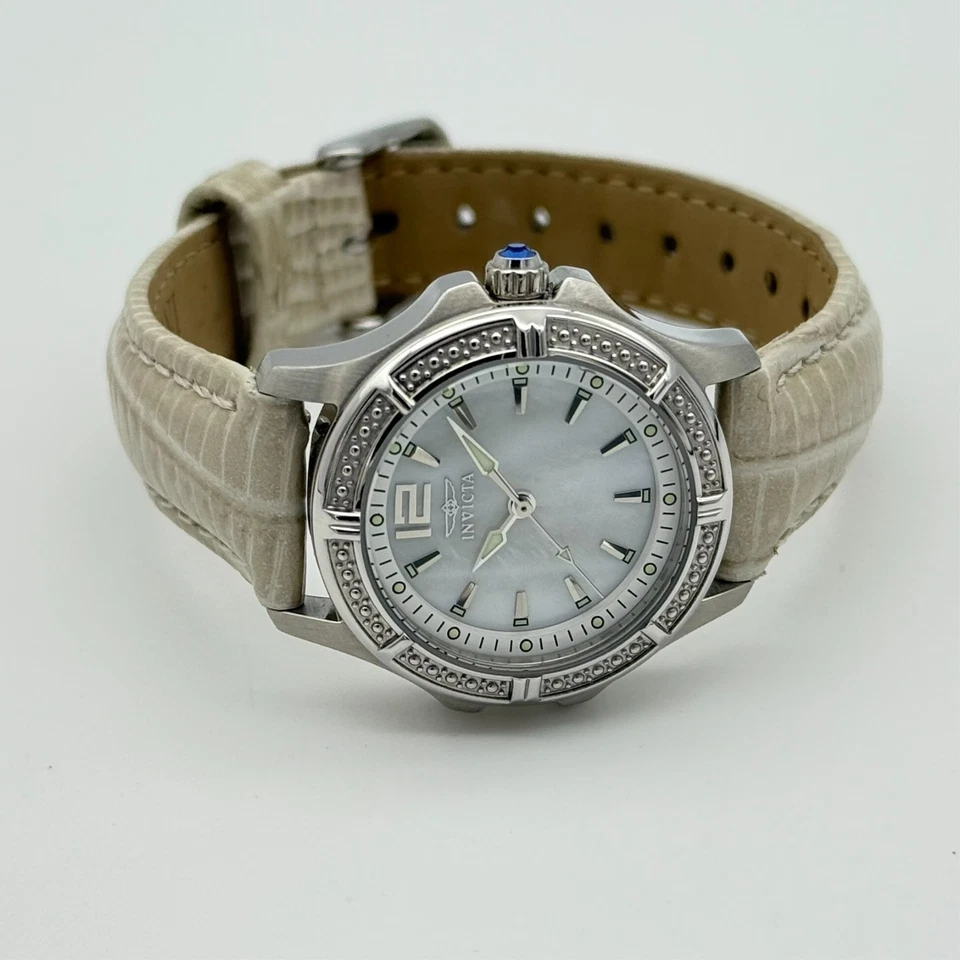 Women's INVICTA Wildflower Silver Tone All Stainless Steel Watch, MOP Dial, 31mm - Image 3 of 4