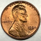 ✅ 1954-P BU UNC Lincoln Wheat Cent BU UNCIRCULATED Coin From OBW Bank Roll -3905