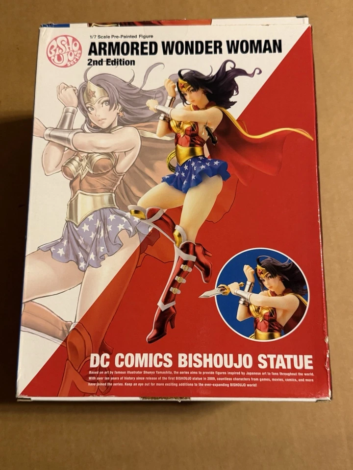 Kotobukiya DC Comics Armored Wonder Woman 2da Edición Bishoujo Estatua Abierta Foto 2 de 4