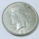 1923 Peace Silver Dollar $1 - 90% Silver - Circulated Coin #7745
