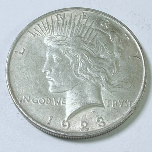 1923 Peace Silver Dollar $1 - 90% Silver - Circulated Coin #7745