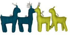 2024 Target Wondershop Plush Deer Ornaments Lot Of 4 NEW
