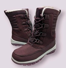 Woman's Durable/ Rugged Winter Boots Sz 11 Faux Fur Trim NWOB