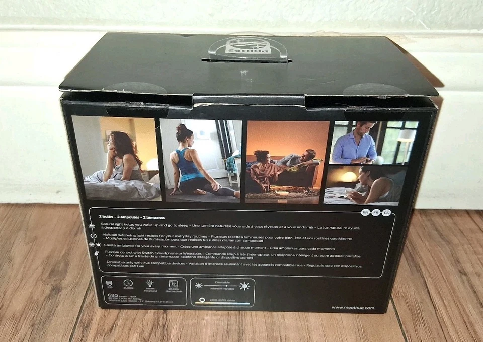 Philips Hue Ambiance BR30 Dimmable LED Smart Flood Light White Pack of 2 NEW! - Image 3 of 4