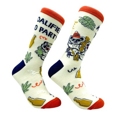 Men's Koalified to Party Socks Funny Partying Koala Joke Footwear