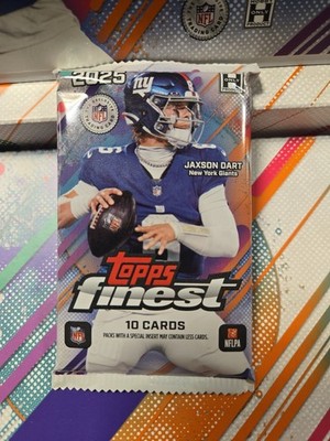 2025 Topps Finest Football Hobby Pack (1) Fasb 