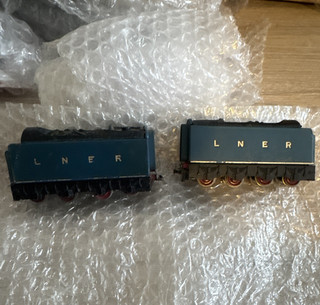 Hornby LNER OO Gauge Tender Bodies/Chassis Frames x2 Spares Blue