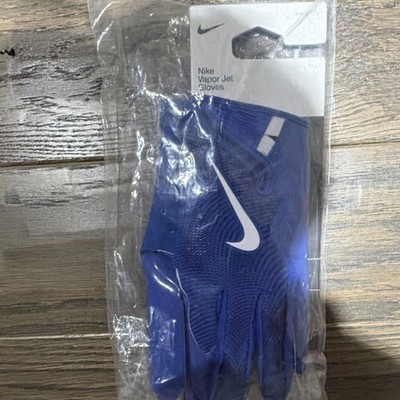 Nike Vapor Jet Football Gloves Blue/White Magnigrip Size L