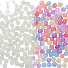 100 PCS 8mm UV Beads, UV Sensitive Color Changing Bead Sunlight Beads, Bracel...