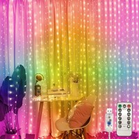 Lichtervorhang 360 Leds Lichterkette Vorhang Innen AußEn Deko Weihnachten 3,6X3M