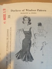 SPADEA Designer PATTERN Duchess Of Windsor 1960'S Dress SIZE 12 #38