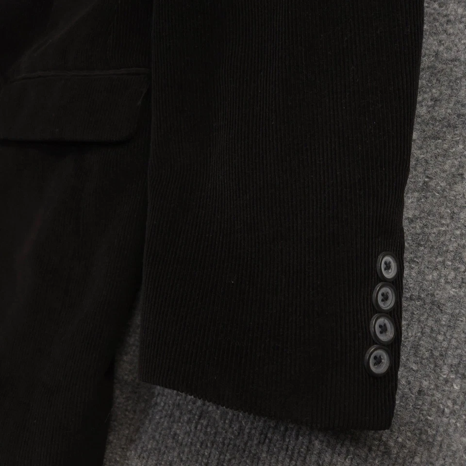 Brooks Brothers Corduroy Blazer Jacket Mens 44L Dark Brown Notch Lapel 2 Button - Image 2 of 4