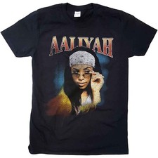 Image of AALIYAH - TRIPPY - T-Shirt Black