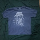 Star Wars Movie Promotional Graphic T-Shirt Blue Short Sleeve Tee — photo 1