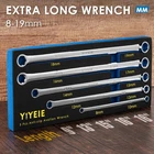 5 Piece Extra Long Box End Wrench Set Metric 8Mm-19Mm 6 Point Extended Bolt