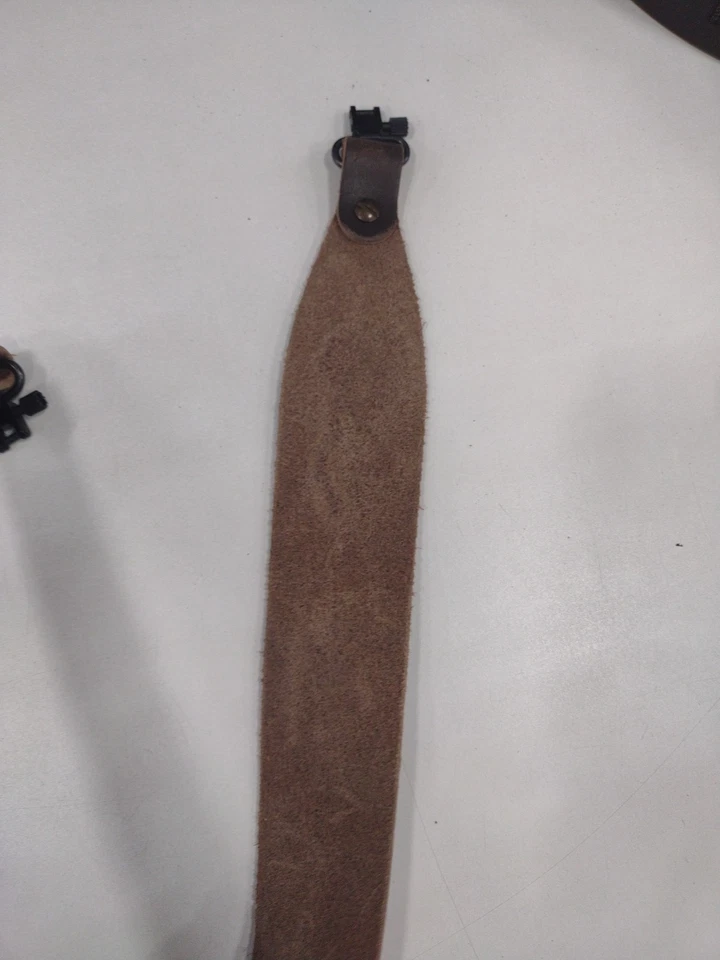 De colección NUEVO Browning Caza 2 Puntos Cuero Marrón Rifle Eslinga con Giratorios de Metal Foto 4 de 4