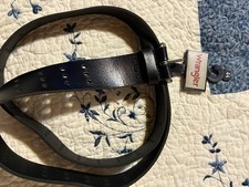 Wranglers Men  s Black Leather Belt - Size 44