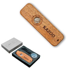 Wood Kazoos,Kazoo Musical Instruments with 10 Membranes,Beginners of Musical ...