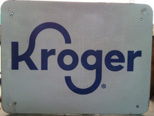 ADVERTISING HWY EXIT SIGN 18X24 BARN MAN CAVE KROGER GROCERY STORE 11B on The Hot Collector