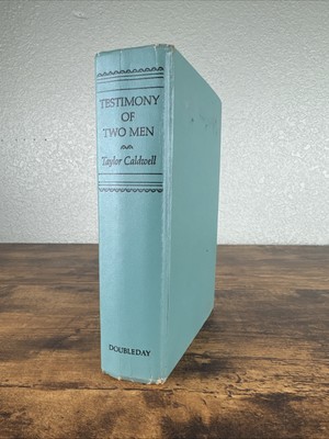 Testimony of Two Men *SIGNED* by Taylor Caldwell 1968 Doubleday Hardcover
