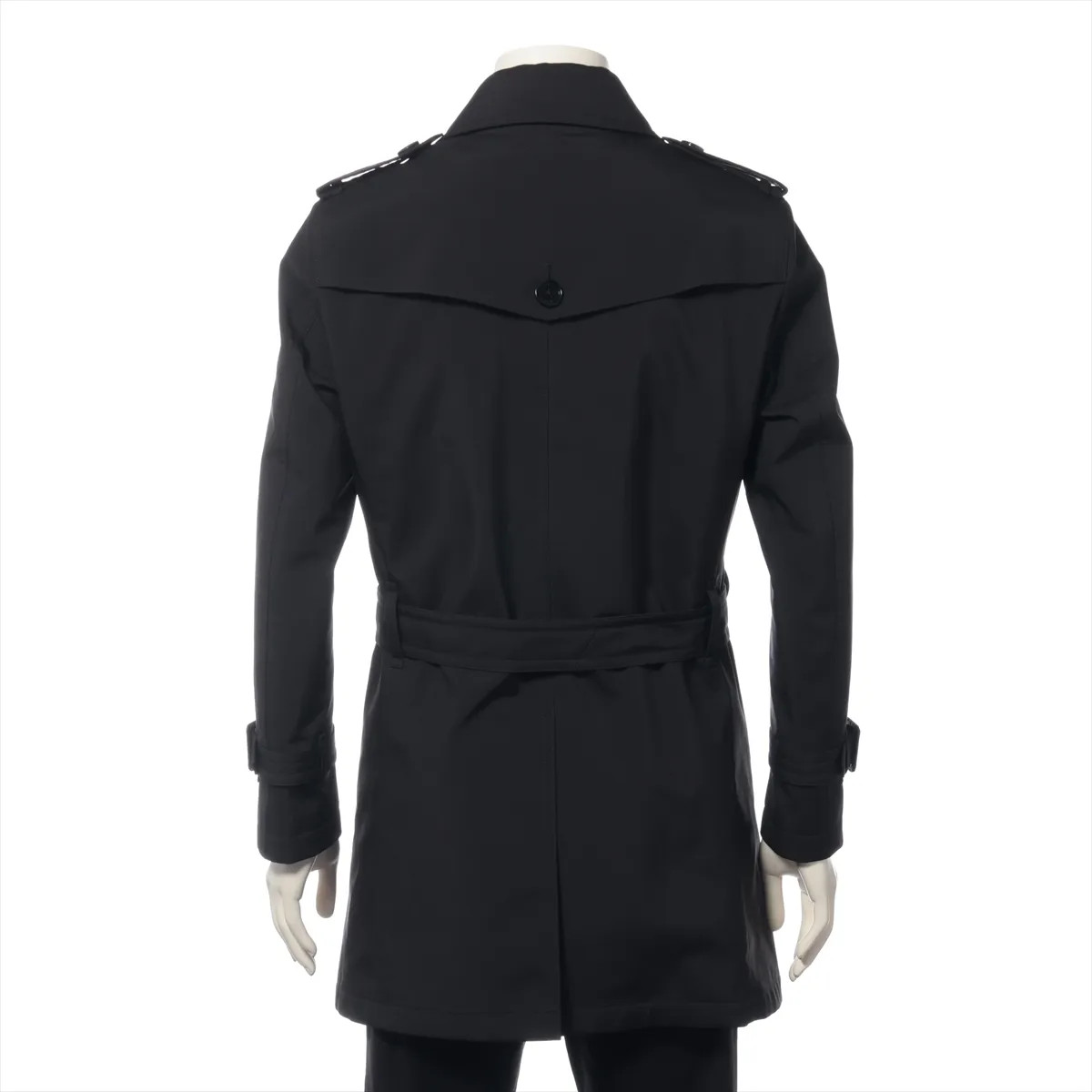 BURBERRY BLACK LABEL Polyester Trench Coat M Men's Black Lined  D1A14-803-09 col thumbnail 2