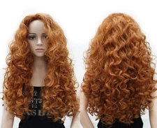 Long Hair Curly Wavy Full Head Halloween Wigs Cosplay Costume Party Hair Wigs...