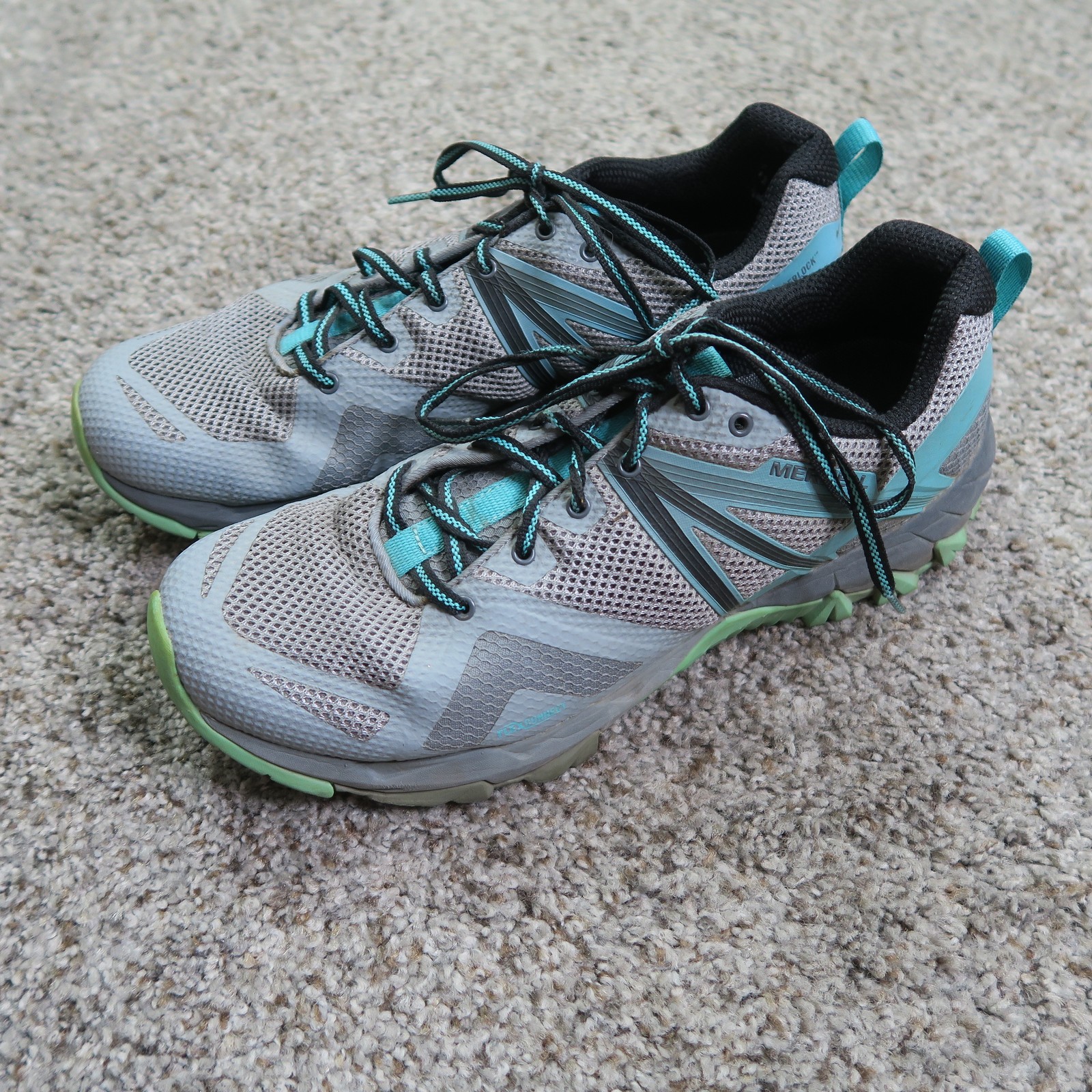 Merrell Scarpe Donna Taglia 11 Grigio Blu Hyperlock Sneakers Trail Running J05514