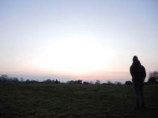 Photo A3 Reverence of the last light Stanton Drew Winter Solstice 2021,  c2021