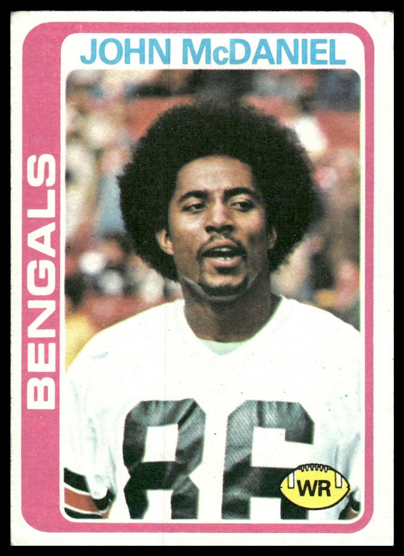 John McDaniel 1978 Topps #289 Cincinnati Bengals