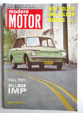 MODERN MOTOR MARCH 1964 - ROAD TEST HILLMAN IMP  - BUY IT NOW - #7